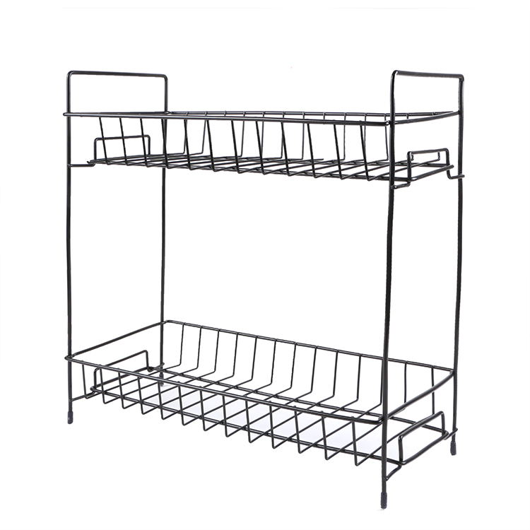 Two Tiers Kitchen Organizer / Spice Rack - White - Simplist